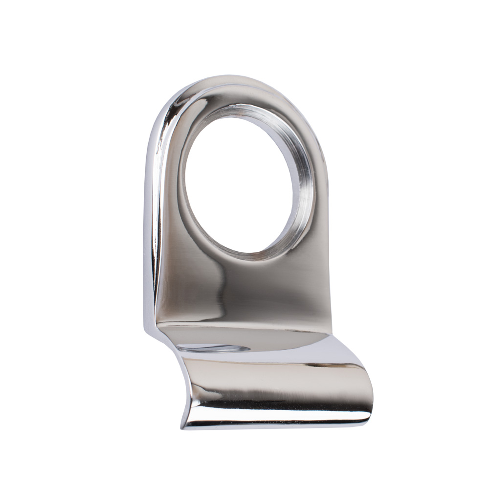 Dart Radius Top Solid Brass Cylinder Pull 84mm x 45mm - Polished Chrome